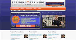 Desktop Screenshot of personaltraininginmarin.com