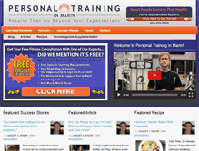 Tablet Screenshot of personaltraininginmarin.com